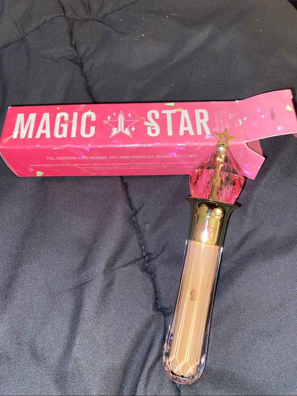 Jeffree Star Pink & Gold Magic Star Concealer Packaging